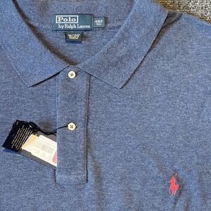 Polo Ralph Lauren Men's 4XLT Polo Short Sleeve Blue NWT "The Mesh Shirt"